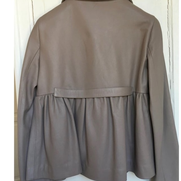 Tara Jarmon leather biker jacket size 38 (6 or M) - Picture 2 of 5